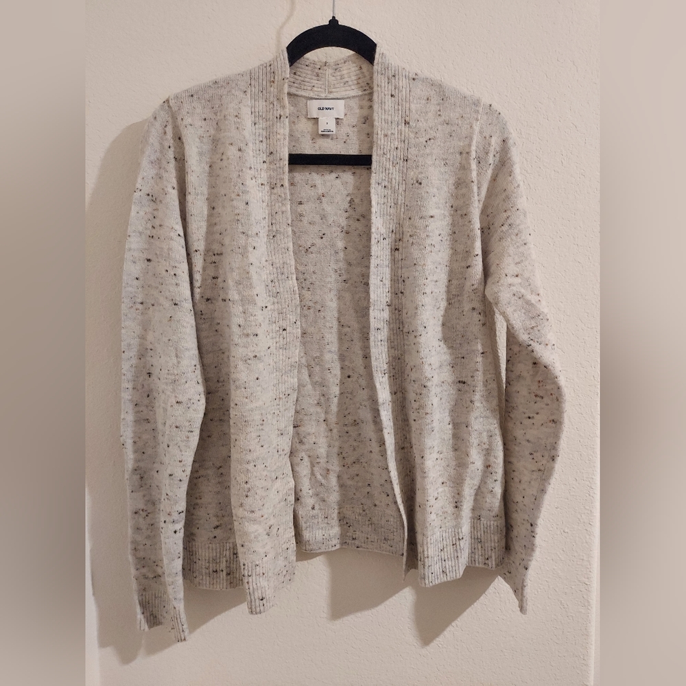 Old Navy light grey speckled cardigan small